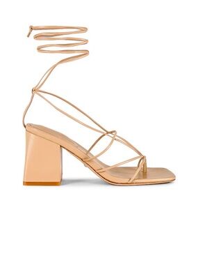 RAYE Reeves Nude Strappy Tie Heel Sz 7